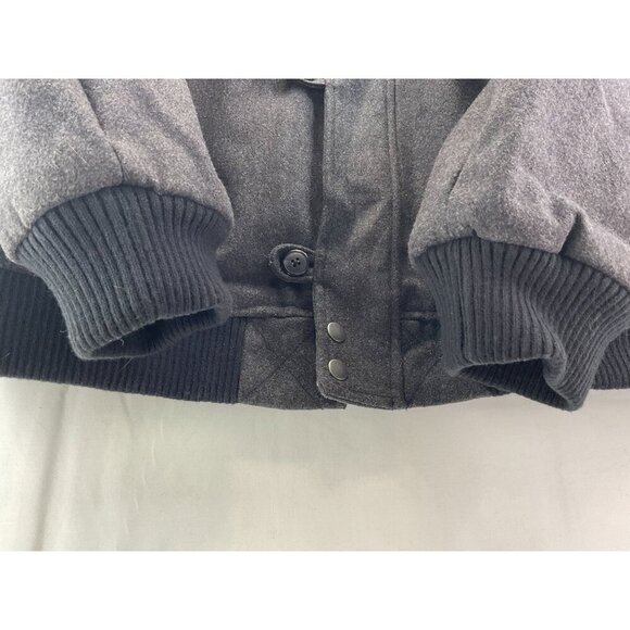 Merona Mens Wool & Polyester Winter Jacket XXL With Faux Fur Collar - Picture 4 of 9